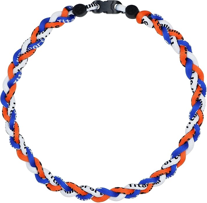 Baseball Rope Necklaces, League Team Colors Braided Necklace, Baseball Team Gifts