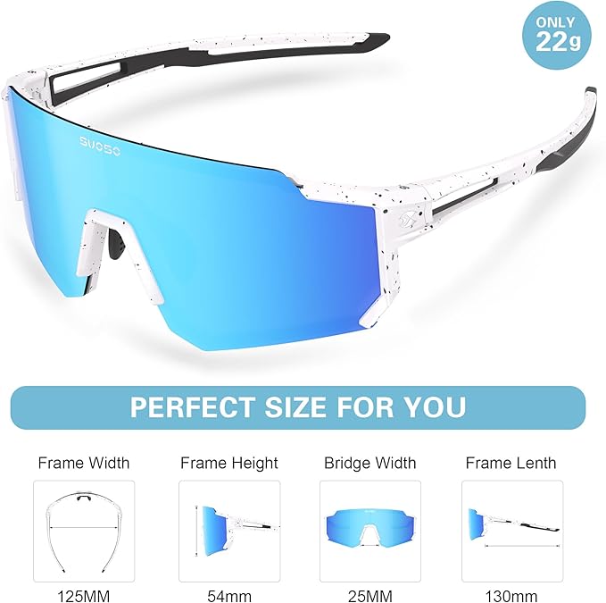 suoso Kids Polarized Sunglasses Youth Lightweight Sun glasses UV Protection Sports Sunglasses for 3-12 Boys Girls Baseball