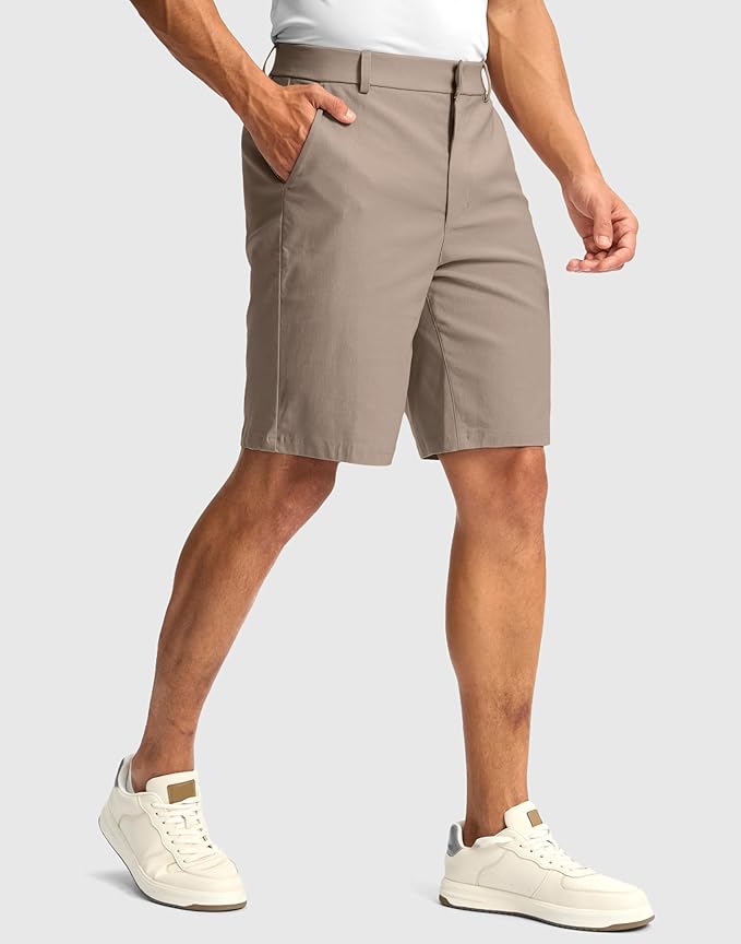 G Gradual Men's Golf Dress Shorts 5"/ 7"/ 9" Stretch Casual Work Flat Front Shorts for Men with 3 Pockets Quick Dry