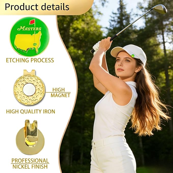 Cracker Golf Ball Marker, Premium Golf Accessories & Funny Golf Gifts for Men Women Golfers