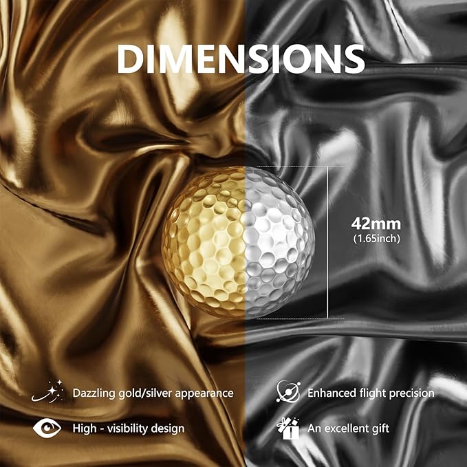 2-Layers Premium Golf Ball - Performance Golf Ball for Distance and Straighter Shots, Personalized Antique Gifts for Men Golf Tees Gift Set