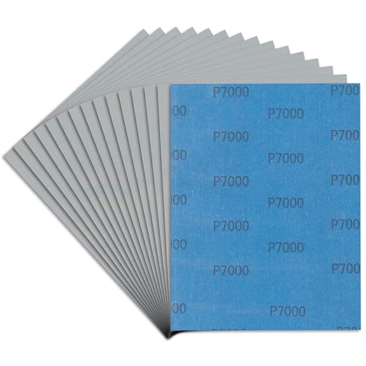 Sandpaper 7000 Grit, Wet Dry Sanding Sheets, High Performance Sand Paper by LCubro