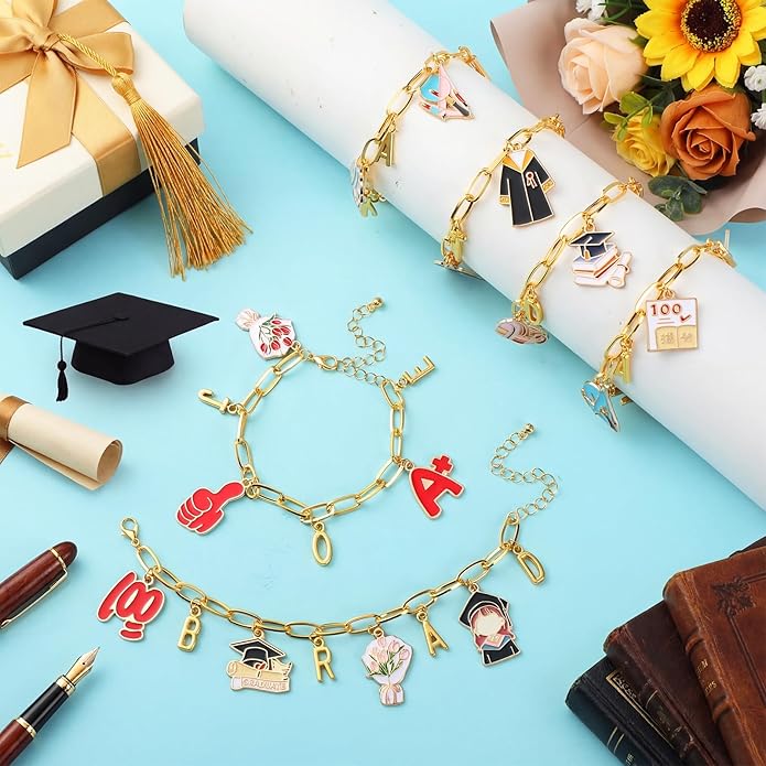 Kigeli 394 Pcs Sports Bracelets for Women DIY Game Bracelets kit Softball Baseball Football Jewelry Crafts Adjustable Gold Letter Charms Keychain for Team Sport Lovers Gifts