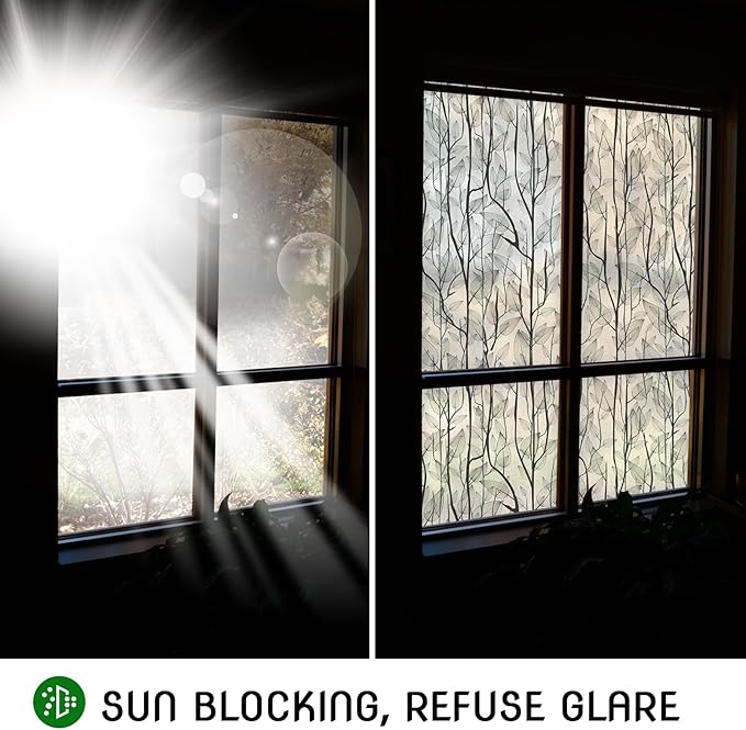 DKTIE Window Film Privacy with Installation Tools, Decorative Stained Glass - Image 3