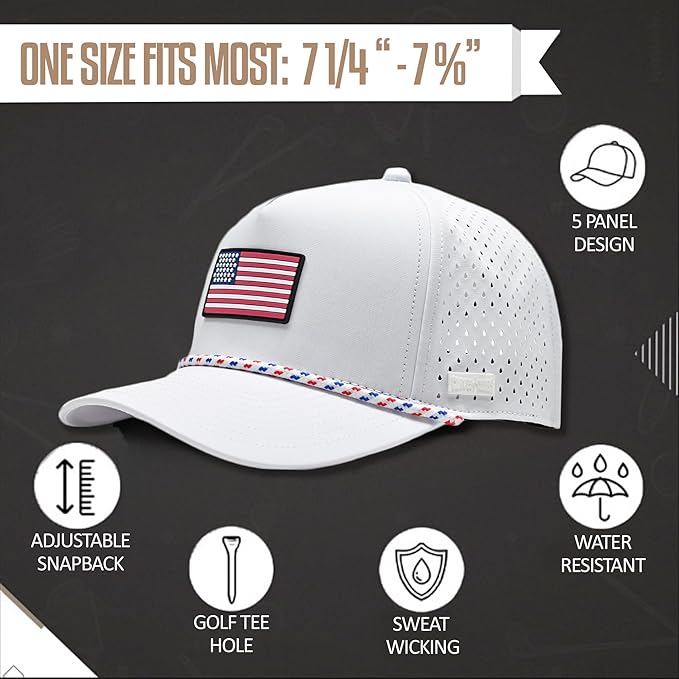 Curves & Clubs Titties Golf Hat - Funny Golf Hat, Titties Hat - Funny American Hat - One-Size-Fits-All - Men's Gifts