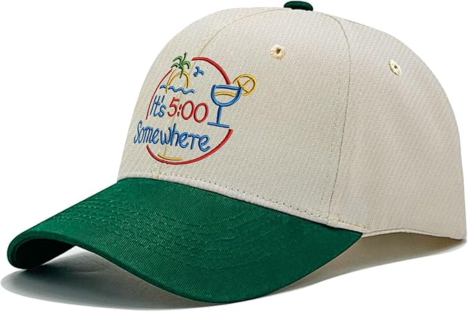 Jimmy Music Buffett Accessories Hats Its 5 Oclock Some Where Baseball Cap Mom Hat Pigment Black Womens Bucket