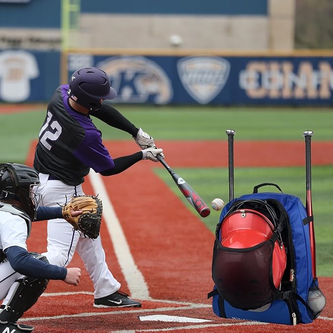 Baseball Backpack for Adult and Youth,Large Capacity Bat Bag,For all bats and equipment,T-Ball & Softball Equipment & Gear, Large Main Compartment for Helmet & accessories