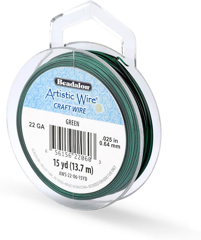 Artistic Wire, 22 Gauge Tarnish Resistant Colored Copper Craft Wire, 15 yd by Unknown