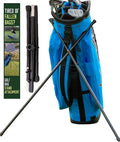 Golf Bag Stand Attachment Foldable Legs Only | Portable Attachable Stand | Legs Only | Golf Gifts for Mens Golfer Accessories | Preventing Cart Bag Falls & Club Damage