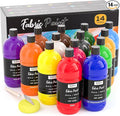 Nicpro 14 Colors Permanent Fabric Paint Soft Fabric Paint by Nicpro