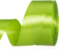 1 1/2 Inch Apple Green Solid Satin Ribbon, 50 Yards Craft Fabric Ribbon by YASEO