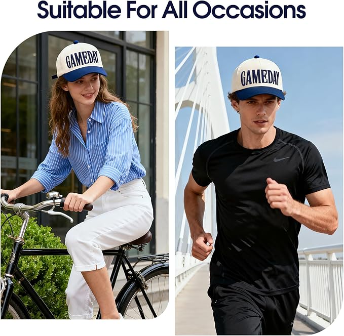 Game Day Hat for Women Men, World Cup Hat Football Softball Basketball Caps