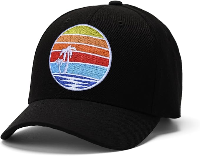 Embroidered Baseball Cap for Women Men Adjustable Baseball Hat Black Baseball Cap Trucker Hat
