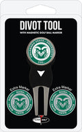 Team Golf NCAA Unisex-Adult Team Golf NCAA Divot Tool with 3 Golf Ball Markers Pack, Markers are Removable Magnetic Double-Sided Enamel