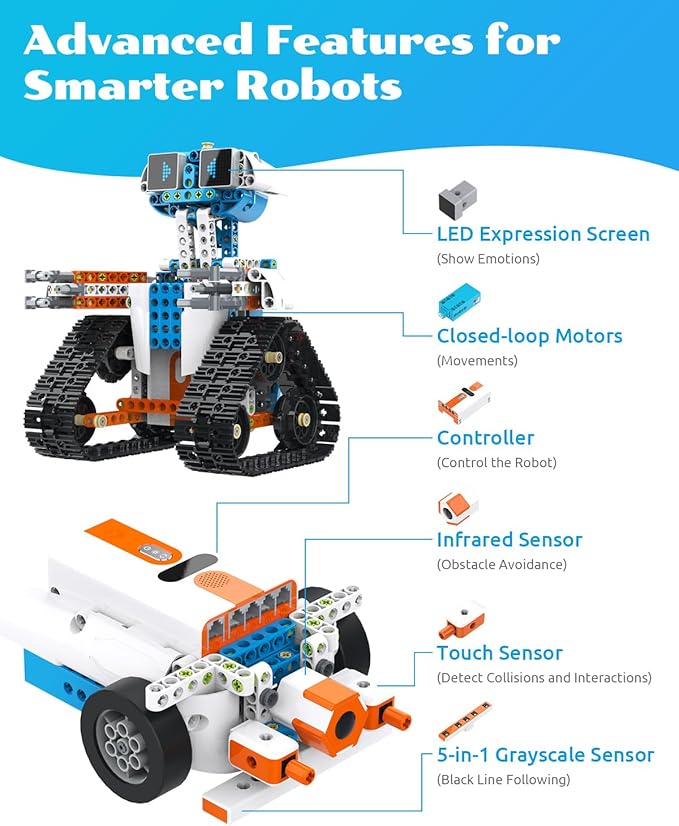 WhalesBot E7 Pro Coding & Remote Control Robot Kit - Image 6