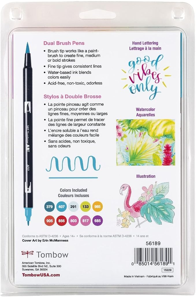 Tombow 56189 Dual Brush Pen Art Markers, Brush and Fine Tip Markers - Image 12