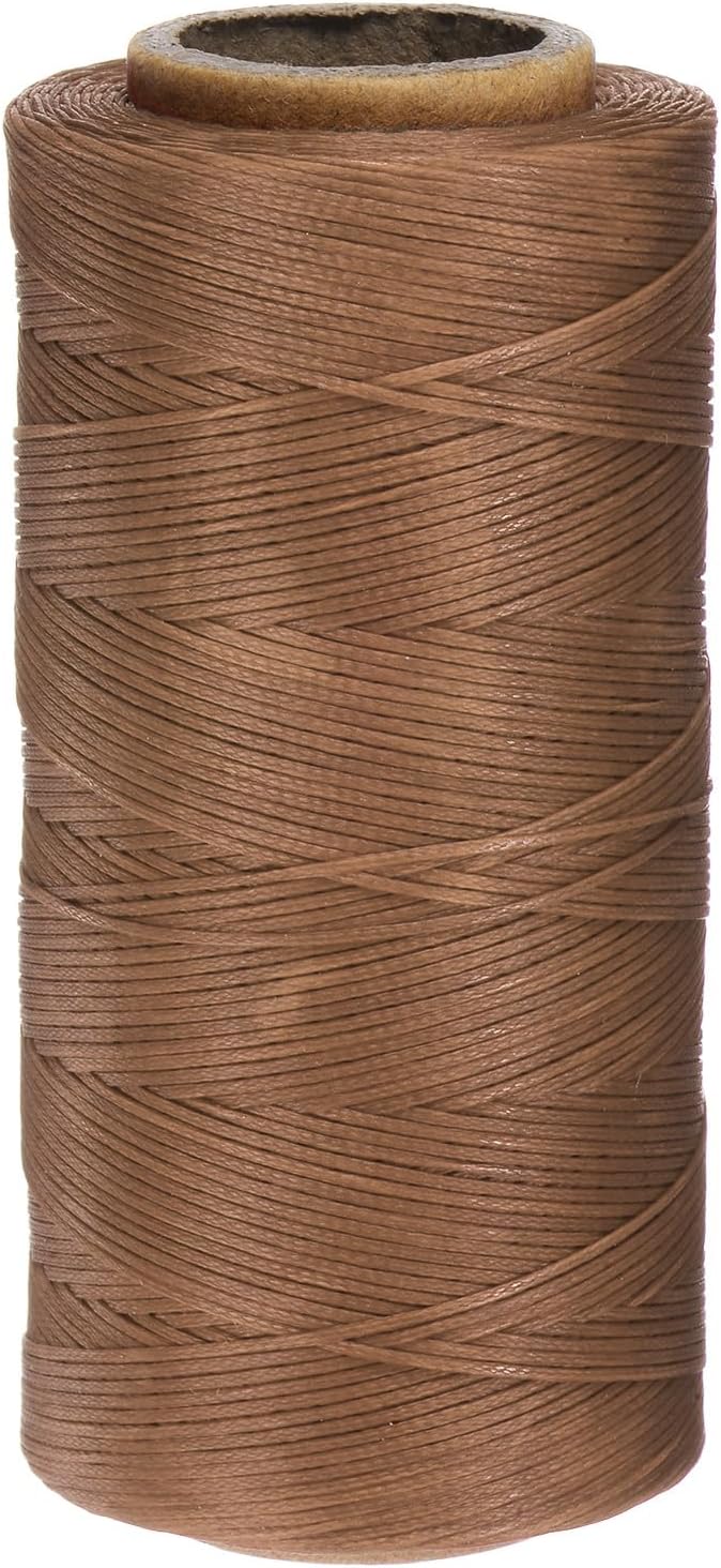 uxcell Leather Sewing Waxed Thread, 284 Yards / 260m 0.8mm 150D Flat Polyester by uxcell