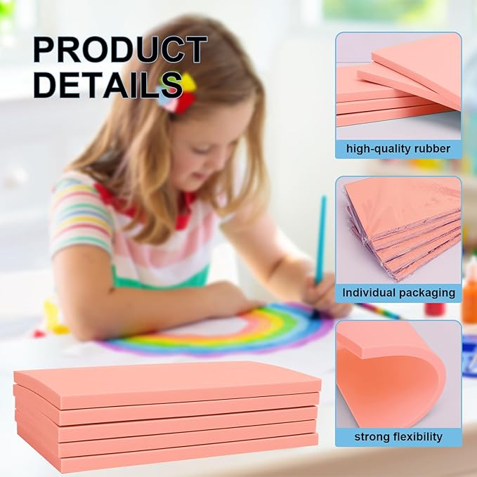 25 Pcs 4"x6" Rubber Carving Blocks, Linoleum Blocks, Stamp Carving Blocks - Image 7