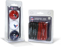 Team Golf NFL Kansas City Chiefs 3 Golf Balls and 50 Golf Tees Logo Imprinted Golf Balls (3 Count) & 2-3/4" Regulation Golf Tees (50 Count), Multi Colored