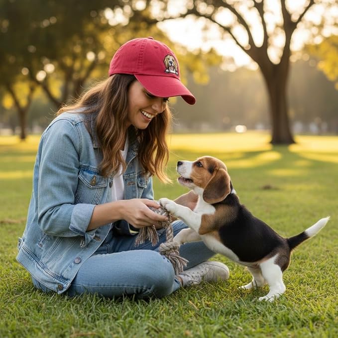Pet Dog Lover Gifts,Embroidered Dog Baseball Hats for Men Women Dad Mom