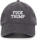 DSGN By DNA Fuck Trump Embroidered Baseball Cap Cotton Adjustable Dad Hat