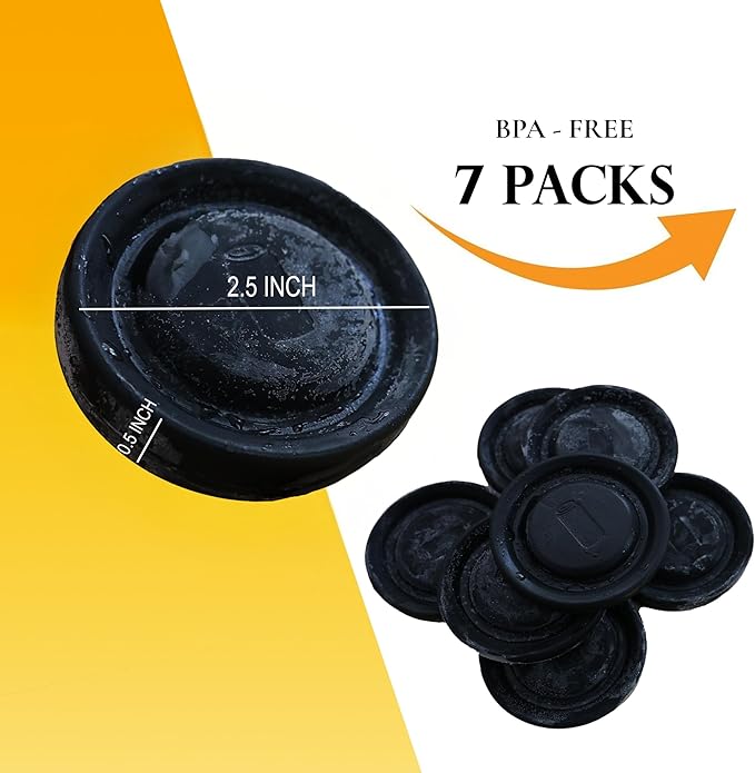 7 Pcs Golf Beer Sleeve Ice Pucks - Reusable Leak-Proof Ice Packs for Golf Beer Cooler Bags - Beer Can Ice Pack - Golf Coo