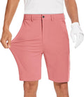 JWM Mens 7"/9" Stretch Golf Shorts - Lightweight Hybrid Casual Dress Work Flat Front Shorts with 5 Pockets Quick Dry UPF50