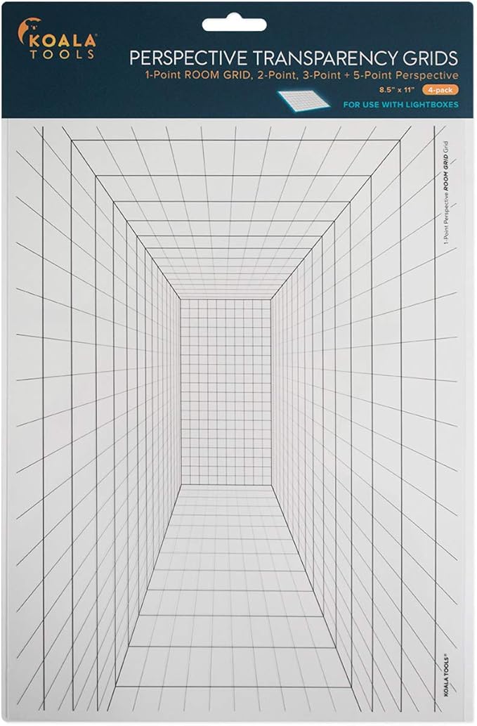 Koala Tools | Perspective Grid Transparency Sheets by KOALATOOLS