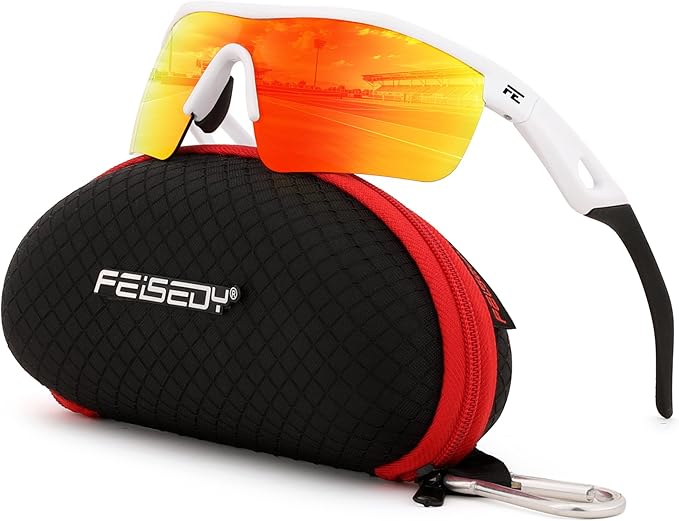 FEISEDY Kids Teens Baseball Polarized Sunglasses Sports TR90 Frame Boys Girls Cycling B2454