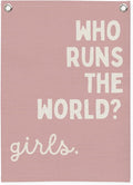 Girls Room Decor for Nursery Decor Linen Canvas Banner, Inspirational Wall by Unknown