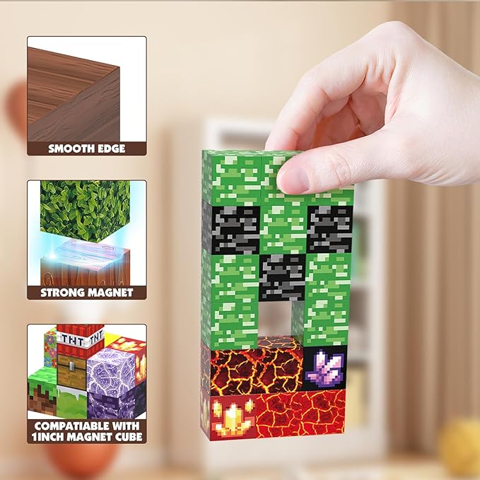 JIMI Magnetic Building Blocks Set, Magnetic Blocks STEM Construction Toys - Image 7