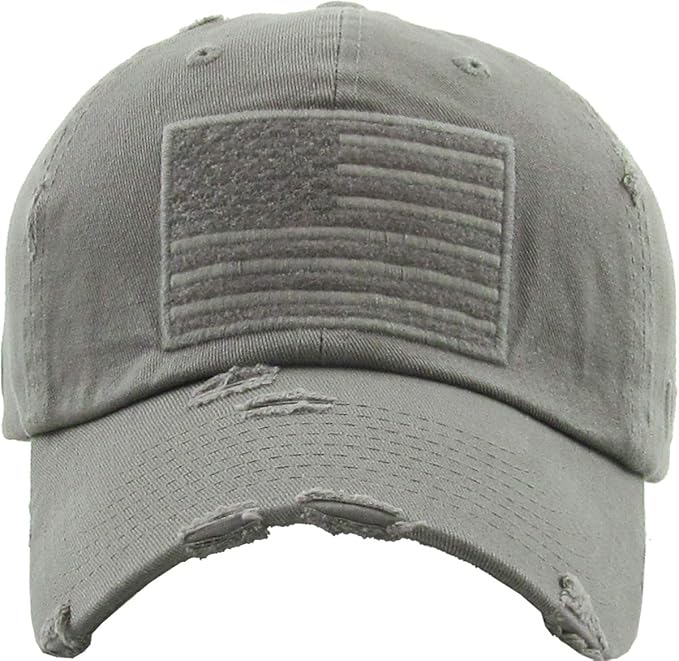 KBETHOS Flag USA America Military Thin Blue Line Thin Red Line Vintage Distressed Baseball Cap Dad Hat Unisex Adjustable…