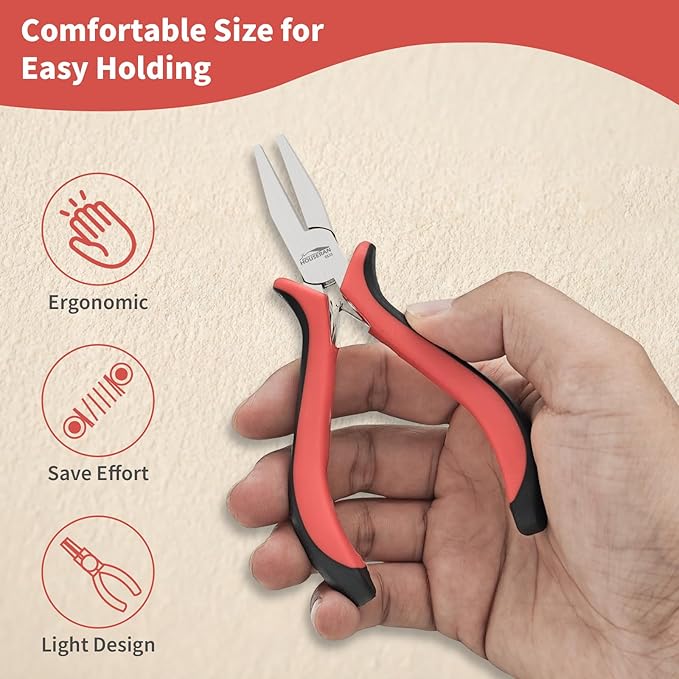 Flat Nose Pliers 5" - Image 4