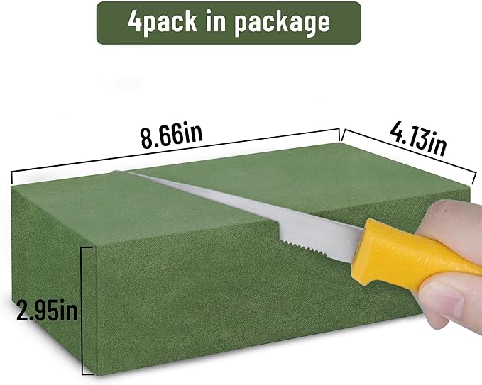 Max Shape Floral Foam Blocks Large 9 Inch, Wet Flower Foam Bricks, Floral Foam - Image 5