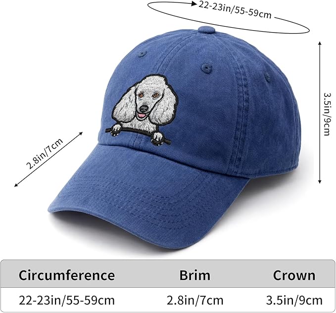 Pet Dog Lover Gifts,Embroidered Dog Baseball Hats for Men Women Dad Mom