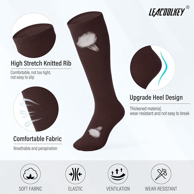 LEACOOLKEY Baseball Belt and Socks Combo Set Adjustable Softball Socks and Elastic Belt for Youth and Adult