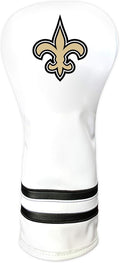 Team Golf NFL Pittsburgh Steelers White Vintage Fairway Head Cover White Vintage Fairway Golf Club Headcover, Form Fitting Design, Retro Design