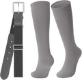Baseball Socks and Belt for Youth Adult Softball Socks Combo Elastic Waist Belt for Men Kids Boys Girls Women JASGOOD