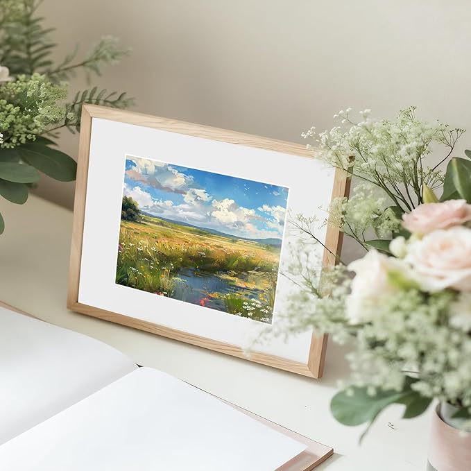Prudiut 15 Pack 8x10 Picture Mats, Mixed Colors Frame Mattes - Image 7