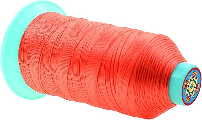 Mandala Crafts Bonded Nylon Thread Coral Heavy Duty Sewing Threads - Image 2
