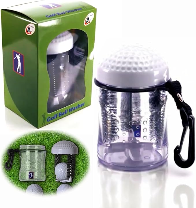 Ascent Golf Ball Washer Cleaner - Golfer's Best Gift Idea, Accessory, Gift for Men Women, Souvenir, Present