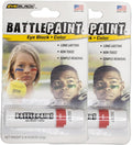 EyeBlack BattlePaint – Bright Colored Under Eye Black Grease for Pro Athletes and Super Fans – Baseball, Softball, Football – 2 Sticks