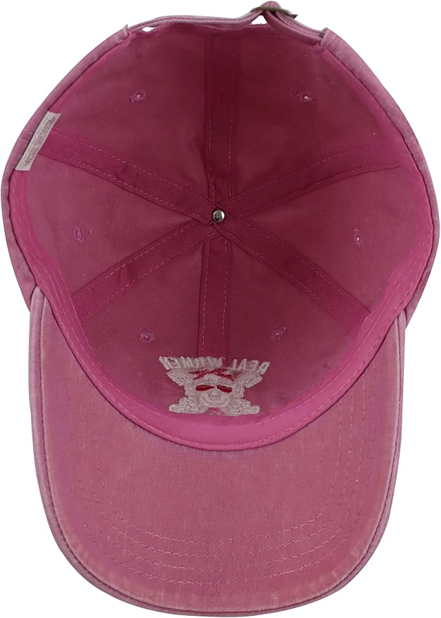 Real Women Ride Bikes Hats for Women, Funny Vintage Cotton Embroidered Baseball Cap