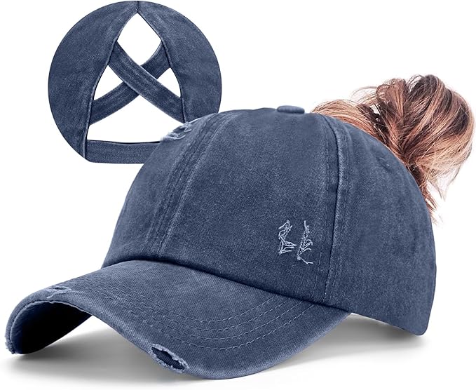 ZTL Women's High Ponytail Baseball Cap Performance Running Hat Quick Dry Mesh Sports Cap Unstructured Dad Trucker Hats