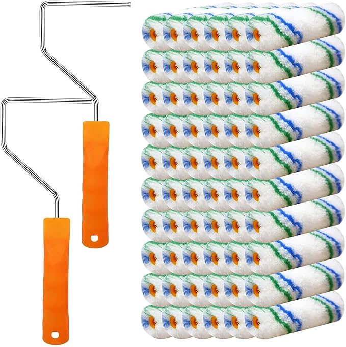 60 Piece Paint Roller Cover by Hubaow