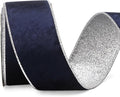 Ribbli Navy Velvet Wired Ribbon 2.5 Inch Navy Velvet by Ribbli