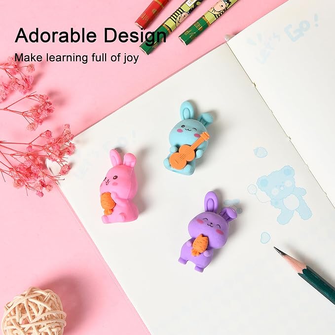 HILAZA 18Pcs Pencil Top Erasers - Image 4
