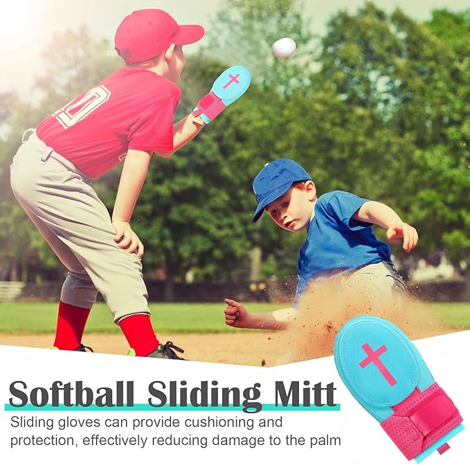 Geyoga Christian Sliding Mitt Cross Baseball Softball Religious Glove Sliding Mitt Baseball Guard Accessories and Protective Gear Left/Right Hands - Hand and Wrist Protection