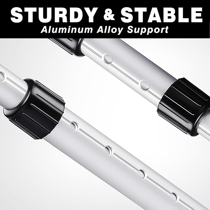 CHAMPKEY Professional Golf Travel Bag Support Rod - Sturdy Aluminum Alloy Golf Support System - Rubber Top Cover Golf Support Stick