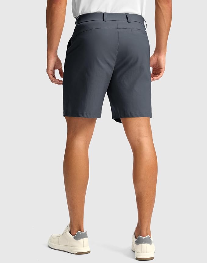 G Gradual Men's Golf Dress Shorts 5"/ 7"/ 9" Stretch Casual Work Flat Front Shorts for Men with 3 Pockets Quick Dry